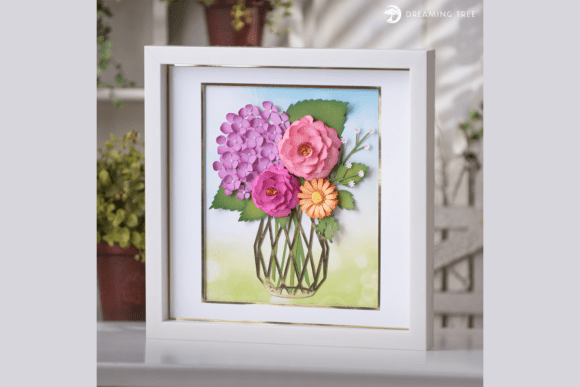 Bring Spring Indoors Forever with a Flower Bouquet Paper Sculpture SVG