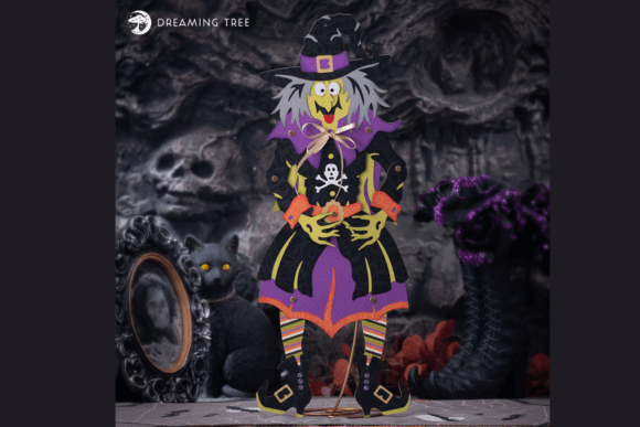 Bringing the Jolly Jointed Witch SVG to Life for Halloween Crafts