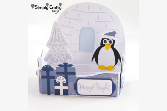 Crafting a Pop-Up Winter Wonderland with the Penguin Christmas Box Card SVG