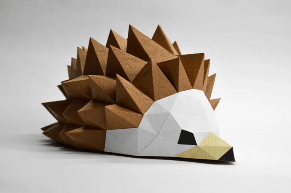 Creating a Charming Hedgehog Paper Sculpture for Modern Home Decor