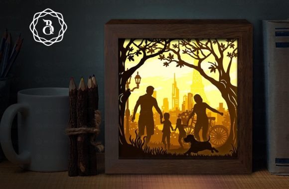 Creating a Stunning Family Shadow Box: A Guide to Perfect Paper Layering and Light