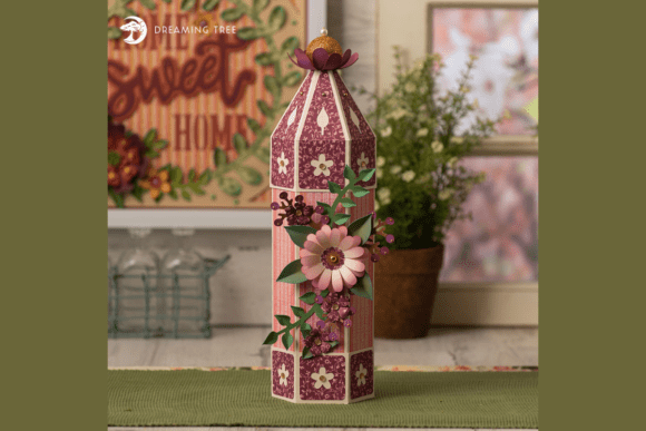 Floral Canister SVG: A Vintage-Inspired Paper Project