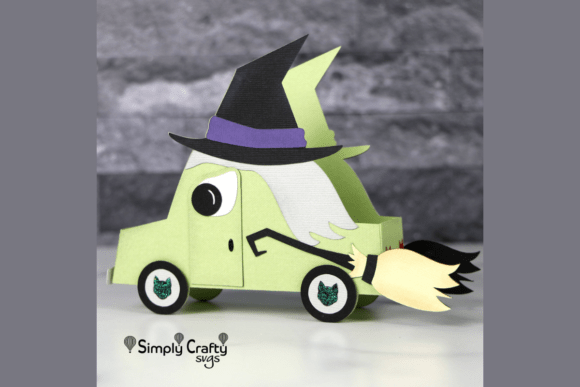 Halloween Witch Car Treat Box SVG: A Magical DIY Solution for Spooky Season