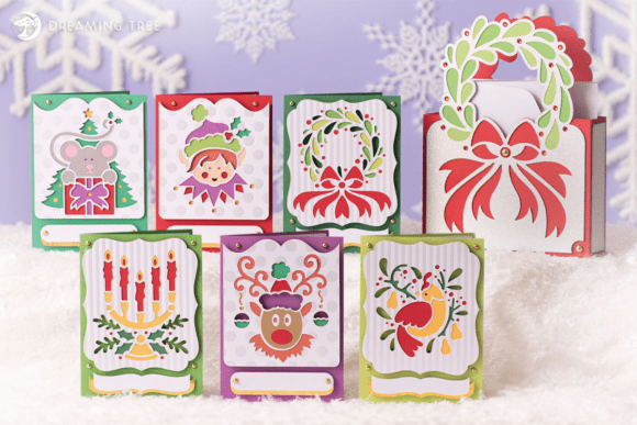 Handcrafted Holiday Cheer: Unboxing the Christmas Cards Cache SVG Bundle