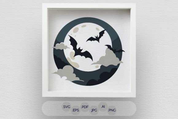 Multi-Layered Bat SVG, Spooky Halloween: A Guide to Flawless 3D Shadow Boxes