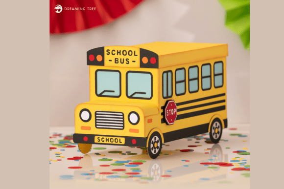 School Bus Gift Box SVG: A Playful 3D Craft for Every Occasion